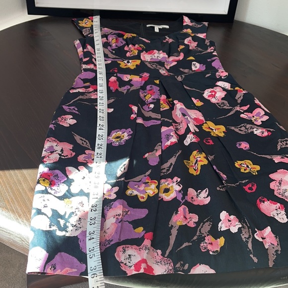 Max and Cleo Black Flowered Sleeveless Dress Sz 2 - Picture 8 of 14